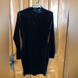 Elegant Black Velvet Dress